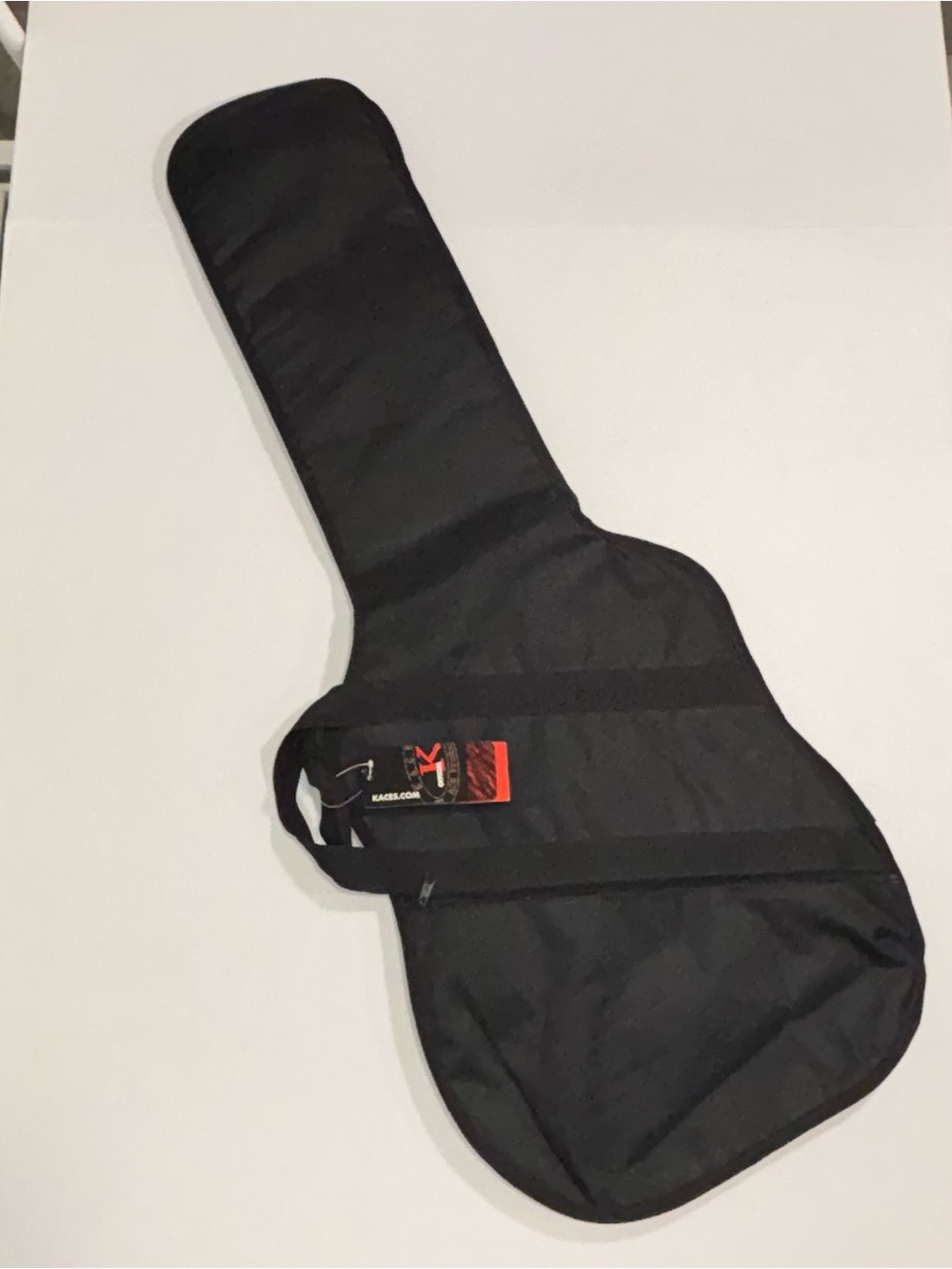 Kaces Guitar Gig Bag Soft Case Black Nylon Single Capacity